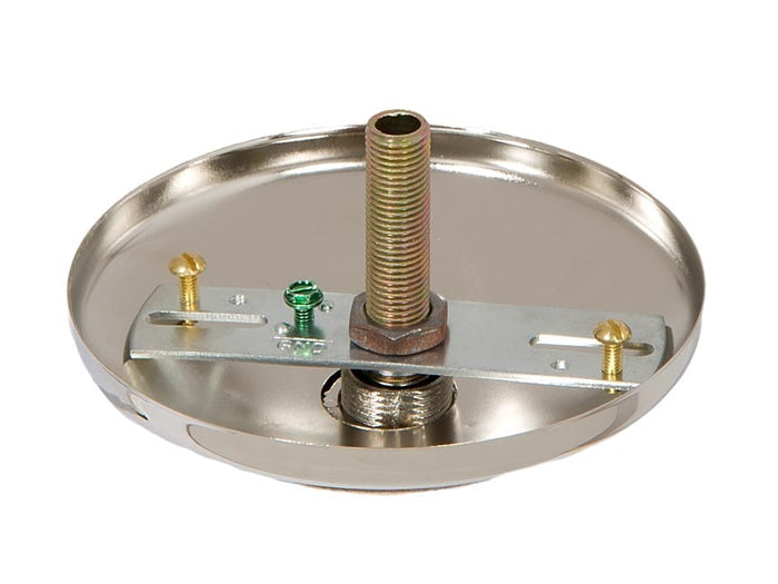 Nickel Plated Modern Ceiling Canopy & Canopy Kit