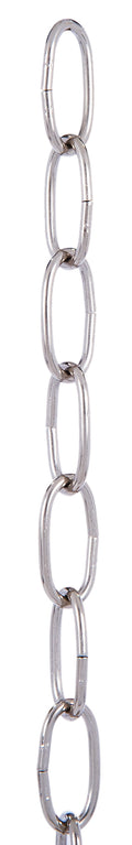 Nickel Plated Steel, 10 Gauge Oval Chain
