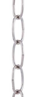 Nickel Plated Steel, 8 Gauge Oval Chain (12992N)