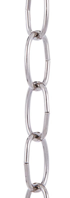 Nickel Plated Steel, 8 Gauge Oval Chain (12992N)