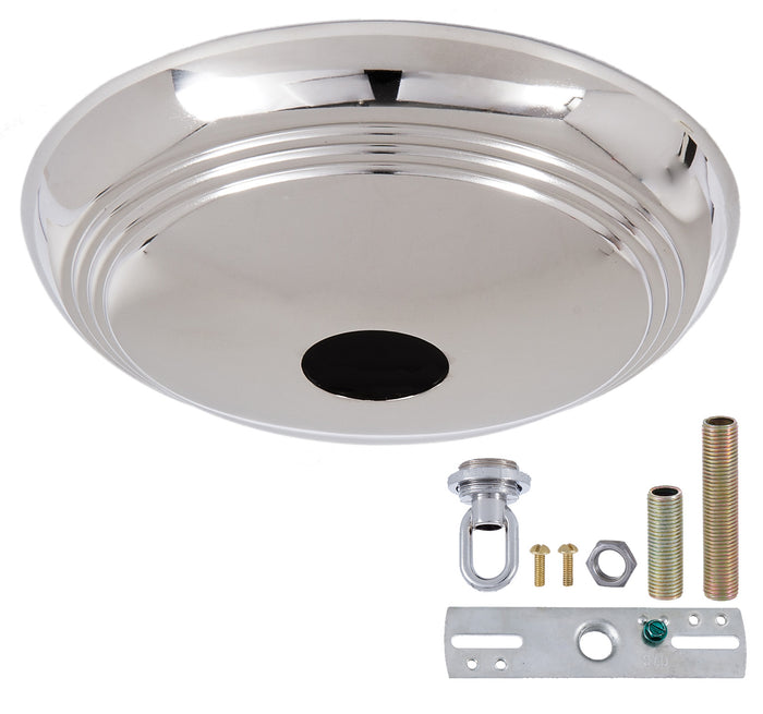 Nickel Screw Collar Ribbed Canopy Kits