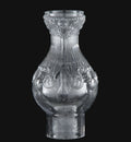 No. 1 Size, Embossed "Princess Feather" Chimney, 2-1/2" Fitter, 8-1/4" Tall
