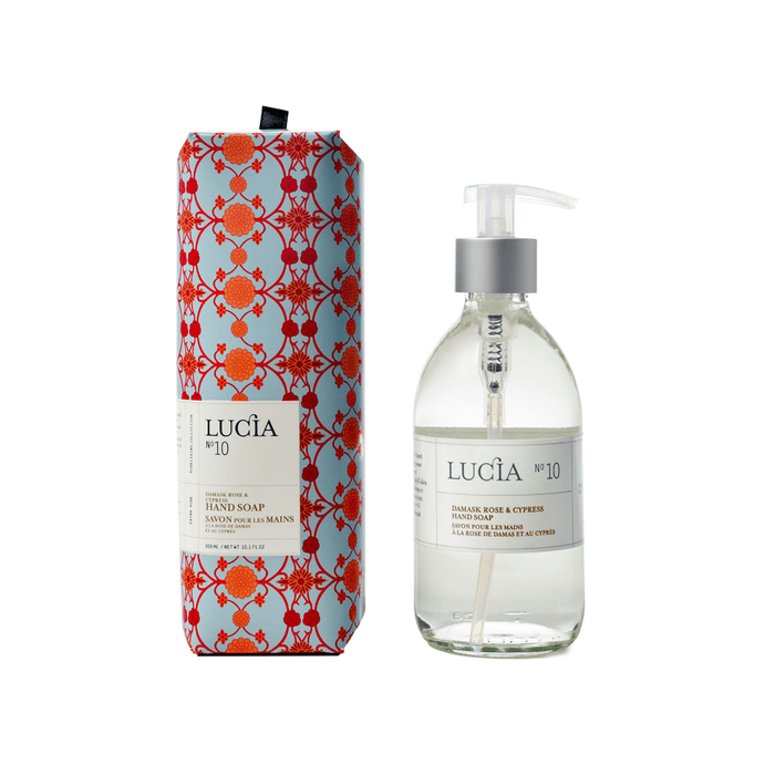 No. 10 Rose Damask + Cypress Liquid Hand Soap