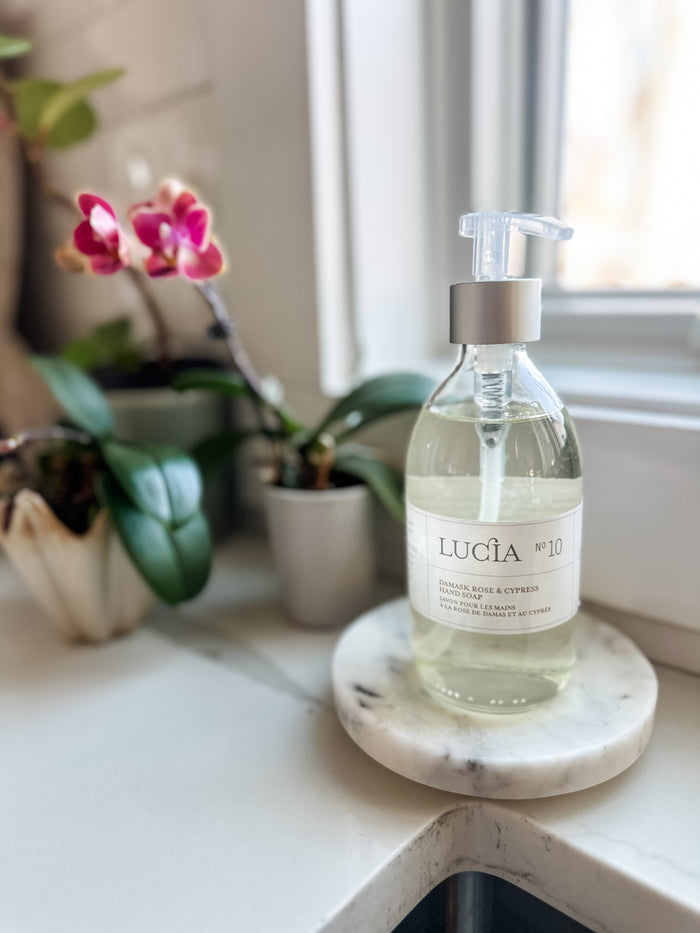 No. 10 Rose Damask + Cypress Liquid Hand Soap