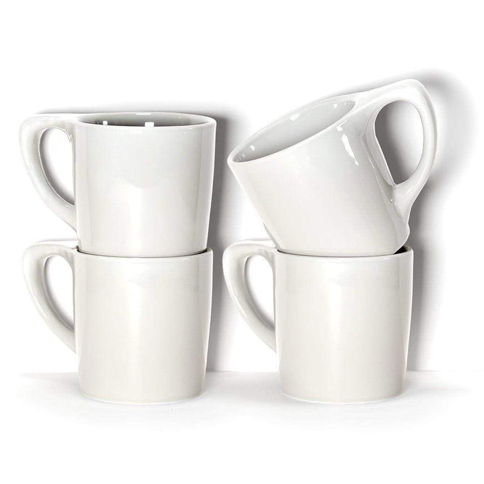 Set of 4 White notNeutral LINO 10 oz. Coffee Mug displayed on a white background