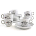 Nuova Simonelli Coffee Mugs & Espresso Cups Nuova Simonelli Espresso Cup and Saucer - Set of 6 JL-Hufford