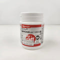 Front view of container of Nuova Simonelli espresso machine cleaning tablets displayed on a white background