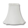 Off White Square Out Scallop Bell- Tissue Shantung