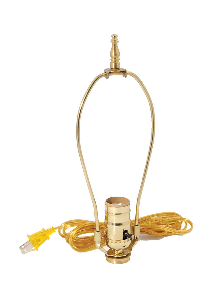 Oil to Electric Lamp Adapter with 9" Harp