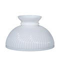 Opal Glass Rib Swirl Shade, 10 inch fitter