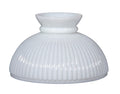 Opal Glass Student Shade, Ribbed, 10 inch fitter