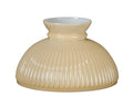 Opal Glass Student Shade, Ribbed Design Nu-Gold Tint, 10 inch fitter