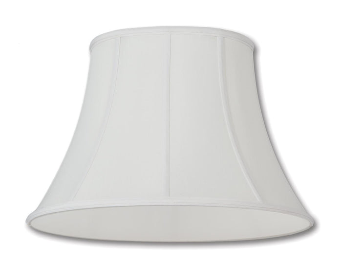 Oval Bell Lamp Shades - Eggshell Color, Tissue Shantung Material