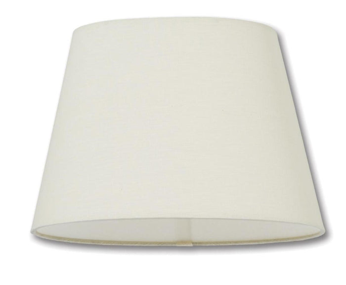 Oval Hardback Lamp Shades - Eggshell Color, 100% Fine Linen Material