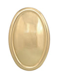 Oval Stamped Brass Back Plate