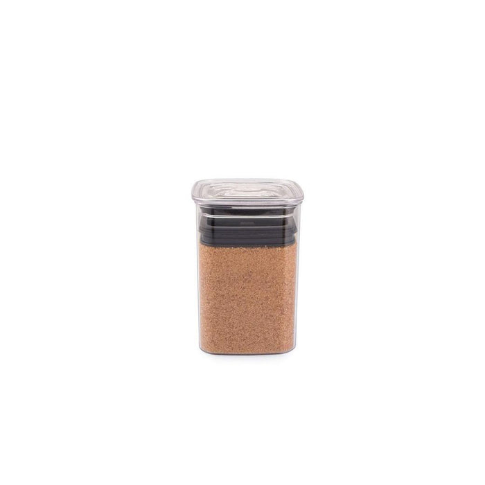 7 inch Airscape food storage container with brown grain inside displayed on a white background