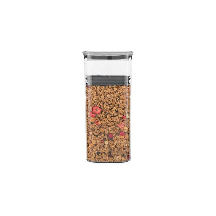 10 inch Airscape food storage container with cereal inside displayed on a white background
