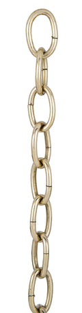 Polished Brass (no lacquer) Large Loop 5 Gauge Oval Lamp Chain