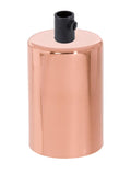 Polished Copper Finish Steel E-26 Lamp Socket Cup with COMPLETE with Socket and Mounting Hardware