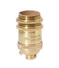 Polished and Lacquered, Tall E26 Keyless Brass Lamp Socket with Ground Screw Terminal, Long UNO Threads