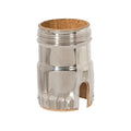 Polished Nickel Finish 1-Slot Brass Socket Shell, Size E-26 , UNO Threads