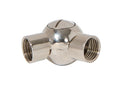 Polished Nickel Finish Die Cast Swivel, 41mm Long, 1/4F