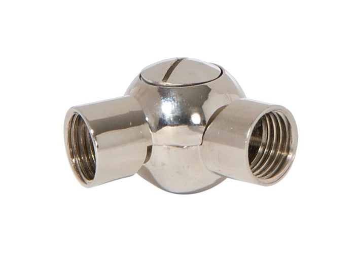 Polished Nickel Finish Die Cast Swivel, 41mm Long, 1/4F