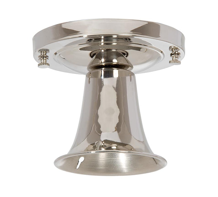 Polished Nickel Finish Wired Brass Bead Chain Fixture Hardware Set