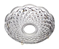 Pressed Glass Bobeche - Diamond Pattern, Your Choice of 5 or 6 Pins