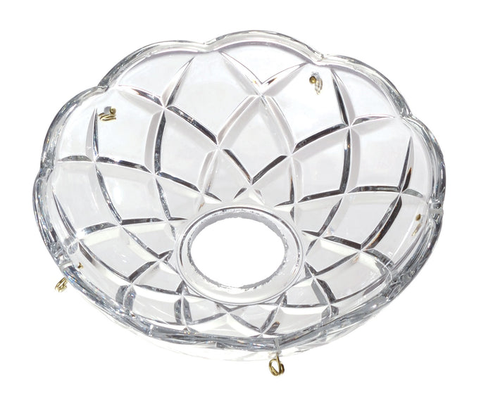 Pressed Glass Bobeche, Your Choice of Size, Number of Pins, and Center Hole Diameter