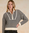 Quarter Zip Cotton Sweater