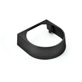Black Rancilio Silvia group cover for espresso machine displayed on a white background