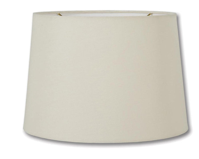 Retro Drum Lamp Shades - Eggshell Color, 100% Fine Linen Material