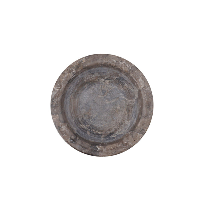 Top view of sambal bowl displayed on a white background