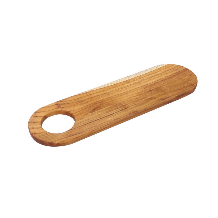 Rico & Plato teak serving board displayed on a white background