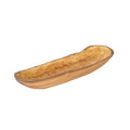 Medium teak bowl with gold leaf interior displayed on a white background