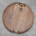 Oka serving platter with metal handles displayed on a grey background