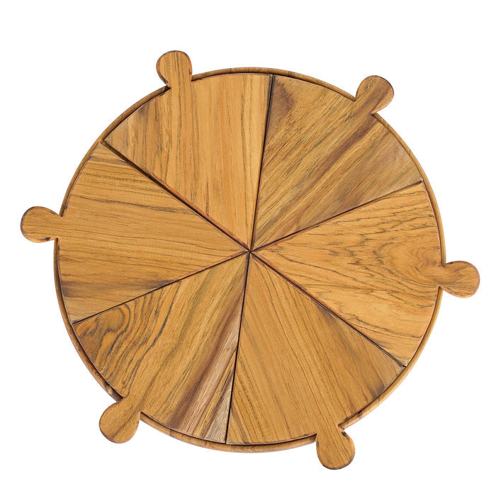 Rico & Plato Napoletana 15 inch pizza serving board on a white background