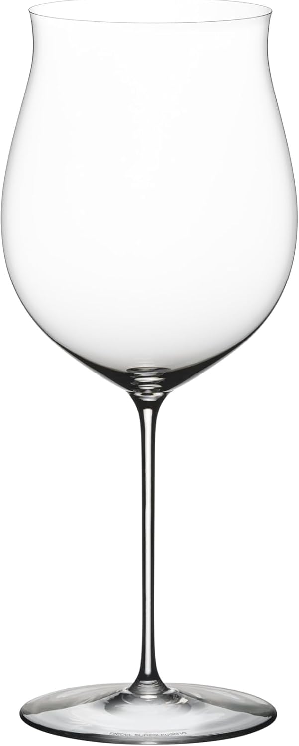 Riedel Superleggero Burgundy Grand wine glass on a white background