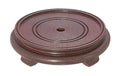 Rosewood Finish, Footed Oriental Wooden Bases