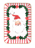 Santa Metal Tidbit Plate
