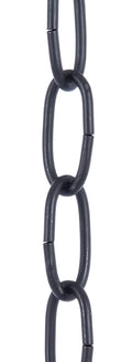Satin Black, 10 Gauge Oval Steel Chain