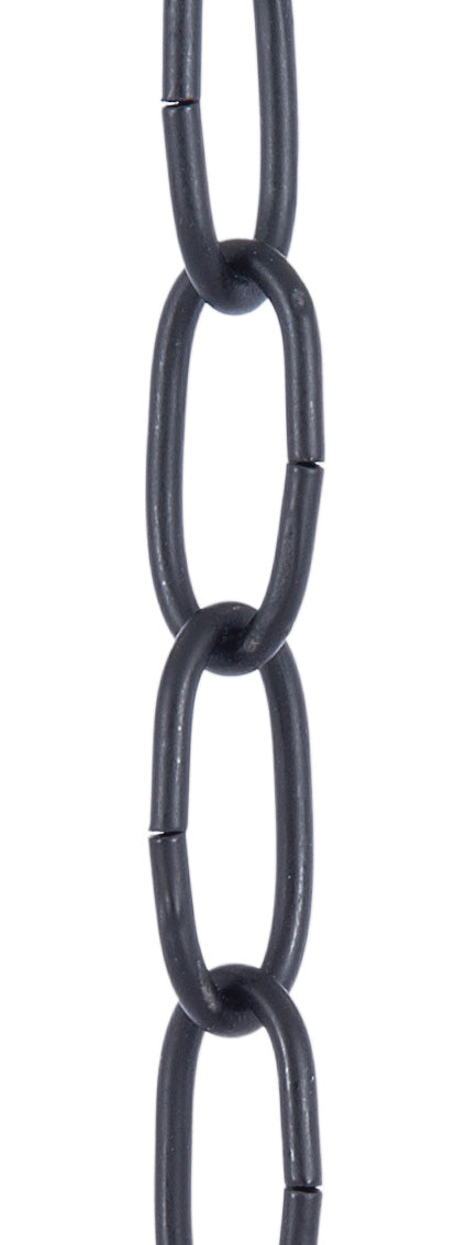Satin Black, 10 Gauge Oval Steel Chain