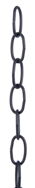 Satin Black, 8 Gauge Oval Steel Chain