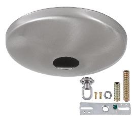 Satin Nickel Finish, Modern Ceiling Canopy & Canopy Kit