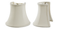 Sconce Shade Half Mini Bell, Fine Linen, 3" top x 5" bottom x 4.5" tall (00684E)