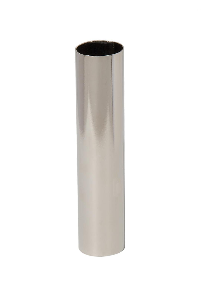 Seamless Nickel Plated Steel Candelabra Sized Candle Cover, Choice of Size