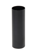 Seamless Satin Black Steel Medium E-26 Size Candle Cover, Choice of Size