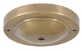 Shallow Dome Shape Antique Brass Canopy & hardware kit with matching finish