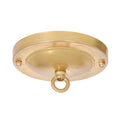 Shallow Dome Shape Unfinished Brass Canopy & hardware kit with matching finish (11717U)